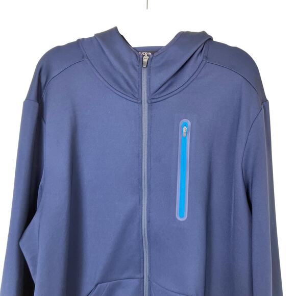 UNTUCKIT Mens 3XL Rivera Full Zip Hoodie Workout Sweatshirt Jacket Stretchy - Picture 4 of 16